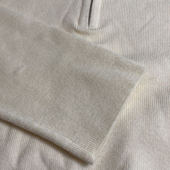 Cali Be 1/4 Zip Butter Lightweight Pullover Sweater - Picture 5 of 7